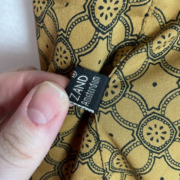 Zand Amsterdam Adjustable Reversible Wrap Skirt Floral Paisley One Size - Picture 10 of 13